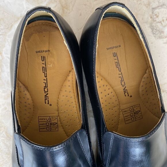 Steptronic Slip On Leather Dress Shoes As New - Picture 9 of 12